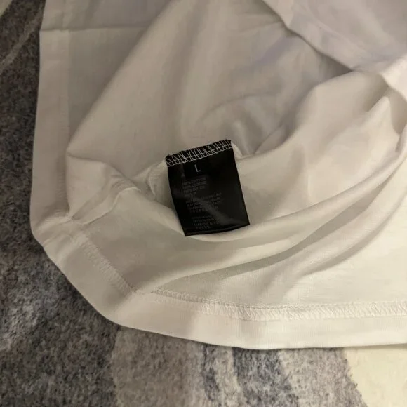 Amiri Floarl Logo White Tee Mens Size Large